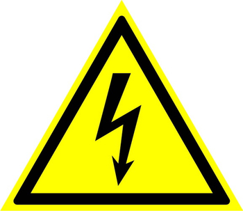 W08 внимание! опасность поражения электрическим током (пластик, сторона 200 мм) - Знаки безопасности - Знаки по электробезопасности - Магазин охраны труда Протекторшоп